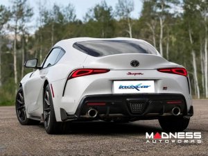 Toyota Supra Performance Exhaust - 2.0L Turbo - Rear Section - Electronic Valves - Chrome Tips - InoXcar Racing 