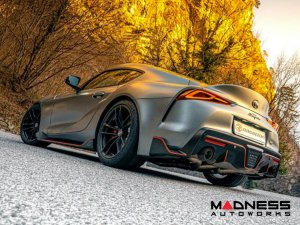 Toyota Supra Performance Axle Back Exhaust - Ragazzon - Top Line - Electric Valves - Round Polished Tips