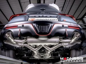 Toyota Supra Performance Axle Back Exhaust - Ragazzon - Top Line - Electric Valves - Round Polished Tips