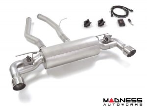 Toyota Supra Performance Axle Back Exhaust - Ragazzon - Top Line - Electric Valves - Round Polished Tips