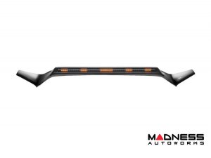 Toyota Tundra Hood Shield - AVS Aeroskin Pro - Low Profile w/ Lights - Midnight Black Metallic