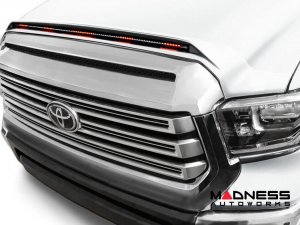 Toyota Tundra Hood Shield - AVS Aeroskin Pro - Low Profile w/ Lights - Super White