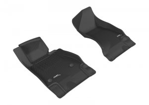 Chevrolet Camaro Floor Mats - Front - 3D MAXpider - Kagu - Black - `16-`20