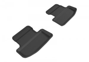 Ford Mustang Floor Mats - Rear - 3D MAXpider - KAGU Series - Black - `15-`20