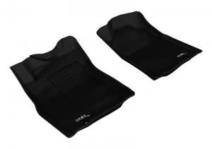 Toyota Tacoma Floor Mats - Front - 3D MAXpider - Kagu - Black - `12-`15