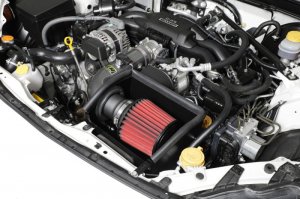 Subaru BRZ Performance Air Intake - AEM Induction - Cold Air Intake with AEM Dryflow Filter - Polished - `13-`18