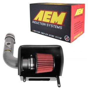 Subaru BRZ Performance Air Intake - AEM Induction - Cold Air Intake with AEM Dryflow Filter - Polished - `13-`18