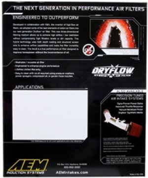 Dodge Challenger Air Filter - AEM Induction - DryFlow - 2011