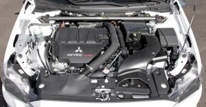 Mitsubishi Lancer Strut Bar - AEM Induction - AEM-29-0010 - Charcoal Gray - `08-`12