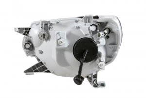 Toyota Tacoma Projector Headlights - ANZO - Clear Lens w/ U-Bar - Black - `12-`15