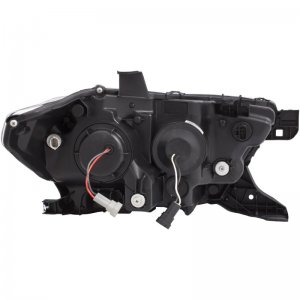 Toyota Tacoma Projector Headlights - ANZO - Plank Style - Black w/ Amber - `16-`17