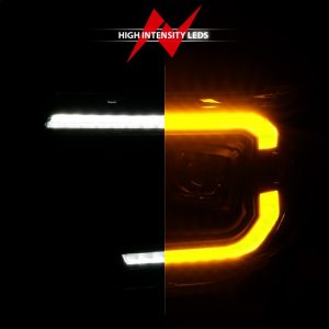 Toyota Tacoma Projector Headlights - ANZO - Light Bar Switchback - Black - `12-`15