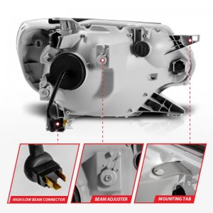 Toyota Tacoma Projector Headlights - ANZO - Light Bar Switchback - Chrome - `12-`15