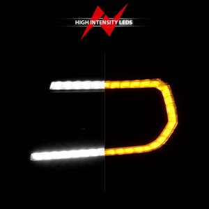 Toyota Tacoma Projector Headlights - ANZO - Light Bar Switchback - Black - `05-`11