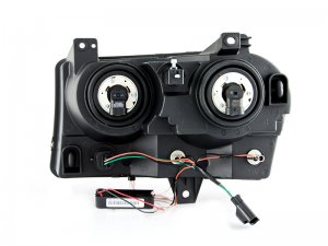 Chrysler 300 Headlights - ANZO - Crystal w/ Halo - Chrome - `05-`10