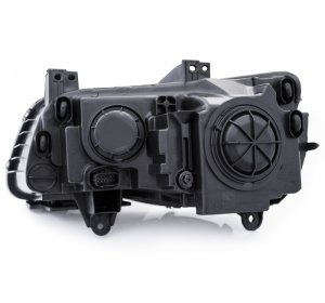 Chrysler 300 Projector Headlights - ANZO - Plank Style Design - Black - `11-`14