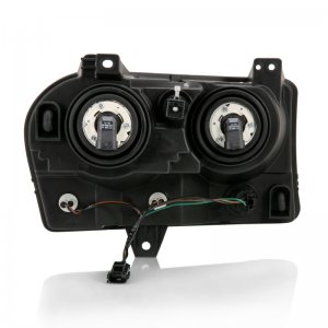 Chrysler 300 Crystal Headlights - ANZO - Clear Lens - Black - `05-`10