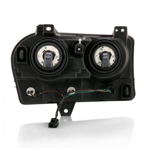 Chrysler 300 Crystal Headlights - ANZO - Clear Lens - Black - `05-`10