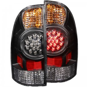 Toyota Tacoma LED Taillights - Rear - ANZO - Clear Lens, Black Housing - Black - `05-`15