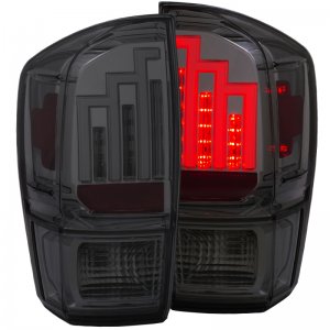 Toyota Tacoma LED Taillights - Rear - ANZO - Smoke - `16-`17