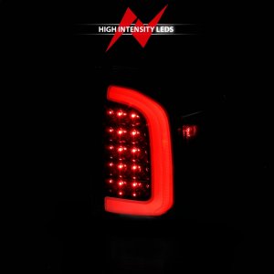 Toyota Tacoma LED Tail Lights - Rear - ANZO - w/ Light Bar Sequential - Black Housing & Clear Lens - `16-`21