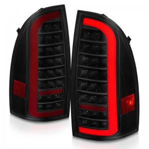 Toyota Tacoma LED Taillights - Rear - ANZO - Full LED w/ Light Bar Sequential Black Housing - Smoke - `05-`15