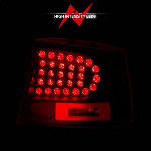 Dodge Charger LED Taillights - Rear - ANZO - LED, Clear Lens - Black - `06-`08