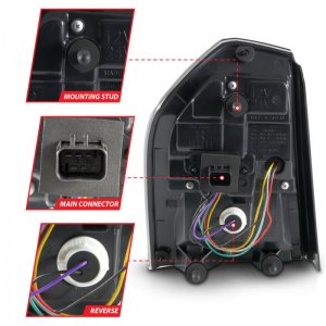 Chrysler 300 LED Taillights - ANZO - Sequential - Black - `11-`14