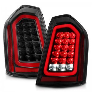 Chrysler 300 LED Taillights - ANZO - Sequential - Black - `11-`14