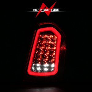 Chrysler 300 LED Taillights - ANZO - Sequential Lens - Chrome - `11-`14