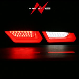 Chevrolet Camaro LED Taillights - ANZO - Red/Clear Lens - Red/Clear - `16-`18