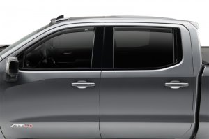 Toyota Tacoma Double Cab Wind Deflectors - AVS - In-Channel, Low Profile - Matte Black - `16-`18