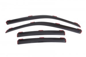 Dodge Charger Window Deflectors - Front & Rear - AVS - In-Channel - Smoke - `11-`18