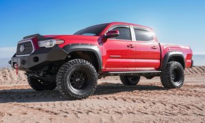 Toyota Tacoma Double Cab In-Channel Ventvisors - Front & Rear - AVS - 4 pc. - Smoke - `16-`18