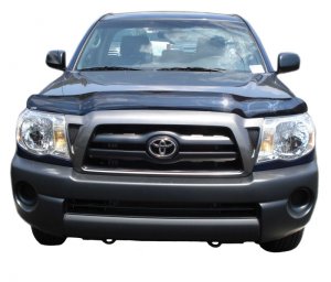 Toyota Tacoma Bugflector II Hood Shield - AVS - High Profile Wrap-Around - Smoke - `05-`11