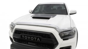 Toyota Tacoma Hood Shield - AVS - Full Height - Chrome - `16-`18