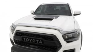 Toyota Tacoma Hood Shield - AVS - Full Height - Chrome - `16-`18