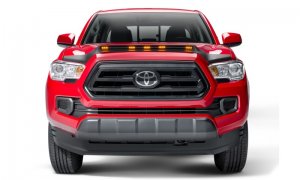 Toyota Tacoma Hood Deflector - AVS - Aeroskin LightShield - Black - `16-`19
