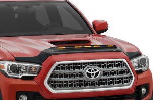Toyota Tacoma Hood Deflector - AVS - Aeroskin LightShield - Black - `16-`19