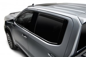 Toyota Tacoma Window Deflectors - Side - AVS - Low Profile - Matte Black - `05-`15