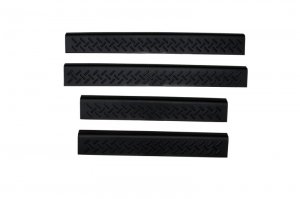 Toyota Tacoma Door Sill Protector - Front And Rear - AVS - Stepshield 4pc - Black - `05-`15