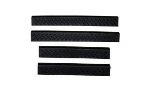 Toyota Tacoma Door Sill Protector - Front And Rear - AVS - Stepshield 4pc - Black - `05-`15