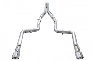 Dodge Charger Performance Exhaust - AWE Tuning - Track Edition Cat Back - Chrome Silver - 2015