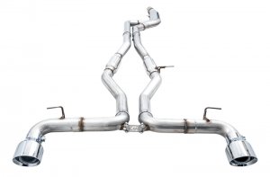 Toyota Supra Performance Exhaust - AWE Tuning - Cat Back, Track Edition, 5in Tips - Chrome Silver - 2020