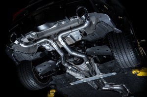 Toyota Supra Performance Exhaust - AWE Tuning - Cat Back, Track Edition, 5in Tips - Chrome Silver - 2020