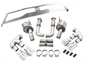 Chevrolet Corvette Performance Exhaust - AWE Tuning - Touring Edition - Chrome Silver - 2020