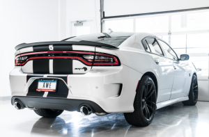 Dodge Challenger Performance Exhaust - AWE Tuning - Cat-Back Touring Edition with Silver Tips - Silver - 2015