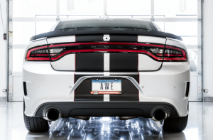 Dodge Charger Performance Exhaust - AWE Tuning - Cat-Back Touring - Diamond Black - 2015