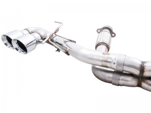 Chevrolet Corvette Performance Exhaust - AWE Tuning - Cat-Back Track Edition with Quad Tips - Chrome Silver - 2020