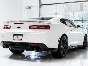 Chevrolet Camaro SS Performance Exhaust - Rear - AWE Tuning - Track Edition Axle-back - Quad Outlet - Diamond Black - `16-`19